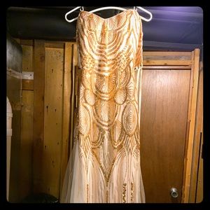 Long Gold Dress